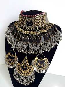 Venta caliente de calidad superior de acero inoxidable Kundan collar Mangtika conjunto para Mujeres Nuevo diseño personalizado indio para compromiso - Product Image 4