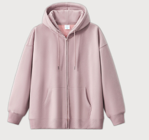 Sudaderas con capucha de algodón grueso 430 Gsm de alta calidad para hombre logotipo personalizado en blanco para hombre de gran tamaño Vintage Full Zip up Hoodie - Product Image 2