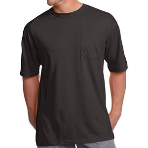 Camiseta de Hombre de Cuello Redondo, Poliéster y Algodón, Personalizada, de Alta Calidad, con Estampado a Cuadros, Manga Corta, Tejido Transpirable, Logotipo Personalizado - Product Image 1