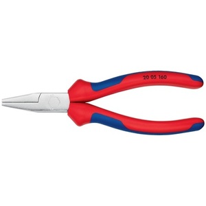 For KNIPEX Flat-Nose Pliers DIN ISO 5745 160 mm Chrome-Plated Overall Length Multi-Component Grips - Product Image 6