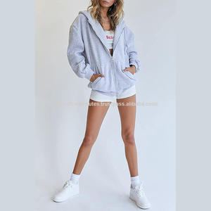 Sudaderas de Jersey por sublimación de poliéster 100% para mujer, sudaderas con capucha XS forradas de satén de seda de invierno para impresión por sublimación - Product Image 4