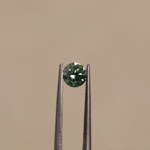 1,5 CT corte redondo suelto laboratorio cultivado CVD diamante elegante Color verde relleno laboratorio creado piedra exquisita joyería con certificado - Product Image 6
