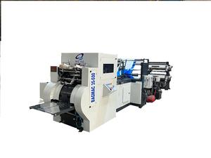 BAGMAC, la máquina de fabricación de bolsas de compras de papel de fondo cuadrado automático más vendida, Impresión de formación de tubos, nuevo rodamiento de Motor PLC - Product Image 2