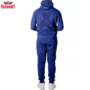 Elegante Deportes Personalizado Jogging En Relieve Chándales Set Alta Calidad XXL Tamaño Gimnasio Ropa Deportiva Logo Hecho Fleece Colorido Elegante - Product Image 3