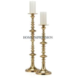 Aluminum Mirror Polished Metal Shining Luxury Candle Holders Designer Decorating <b>Large</b> Size Centerpieces Candle Holder for Sale - Product Image 3