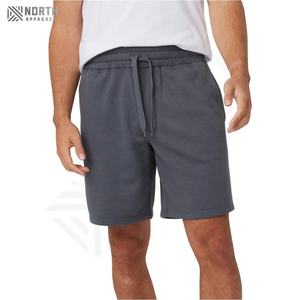 Shorts Deportivos para Hombre al por Mayor de Alta Calidad, Diseño de Logotipo Personalizado, Algodón Negro Casual Liso con Patrón Sólido, Shorts Deportivos de Alta Cantidad - Product Image 4
