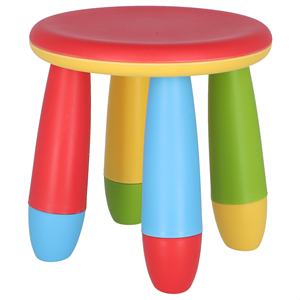 Sgabello Rosso per Bambini WELL HOME, Robusto e Durevole in Plastica, Diametro 30x26 cm, Sedia per Bambini - Product Image 4