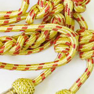 Venta al por mayor Punta de alambre de plata uniforme personalizado Cordón de hombro de alta calidad vestido cordones accesorios Aiguillette - Product Image 5