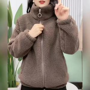 Chaqueta de invierno de lana gruesa para mujer con capucha de algodón cálido antienvejecimiento suelta adelgazante Top ropa de mamá Sudadera con capucha - Product Image 4