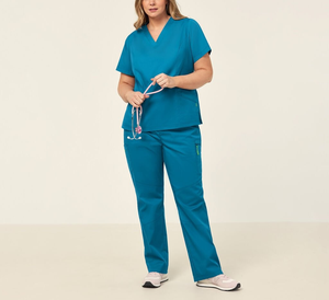 Custom High <b>Quality</b> Various Color Options Nursing Women's Scrubs Set Plus Size Stretch Nurse Wholesale Medical Scrubs Doctors - Product Image 4