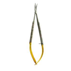 Ciseaux à sourcils ergonomiques antidérapants à manche incurvé, nouvelle pointe tranchante pour couper les fils, pour les soins personnels, le maquillage, conception de coupe à ressort - Product Image 1