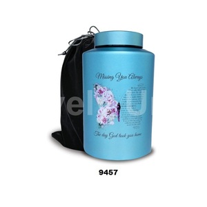 โกศเผาศพผีเสื้อขนาดใหญ่ถึง220ปอนด์สำหรับผู้ใหญ่เพศชายเพศหญิงขี้เถ้าสำหรับขี้เถ้ามนุษย์พร้อมถุงกำมะหยี่ - Product Image 1