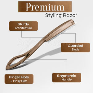 Peine de afeitar texturizante para adelgazamiento del cabello, herramienta de salón profesional con hoja de acero inoxidable para cortes de pelo en capas - Product Image 3