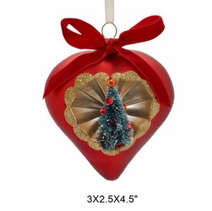Glass <b>Christmas</b> Figurine Ornaments Classic Handcrafted Full Color Holiday Decorations - Product Image 3