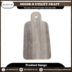 Tabla de Cortar Rectangular de Mármol con Patrón de Vetas Verdes, Tabla de Cortar de Piedra Natural - Product Image 6