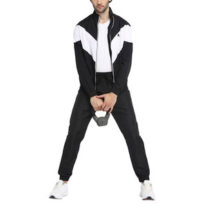 Conjunto de chándal con capucha y cremallera de bloque de Color personalizado para hombre, ropa informal de invierno, chándal transpirable con cierre de cordón, estampado 2 en 1 - Product Image 6