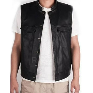 Chaleco de Cuero Ligero y Transpirable para Hombre, Prenda Casual, Chaleco de Cuero para Hombre Más Vendido a un Precio Razonable - Product Image 2
