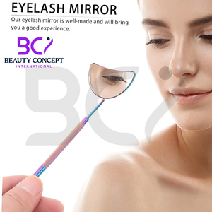 กระจกขนตาสำหรับดูแลส่วนบุคคลผลิตภัณฑ์ที่เป็นเอกลักษณ์ใหม่ล่าสุดรูปร่างโค้งสีรุ้ง - Product Image 6