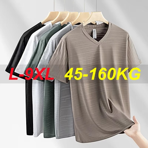เสื้อยืดแขนสั้นผู้ชายไซส์ใหญ่ คอกลม ทรงปกติ ผ้าฝ้ายถัก 100% ลายตัวอักษร ระบายอากาศได้ดี เหมาะสำหรับเล่นกีฬาในฤดูร้อน แห้งเร็ว - Product Image 2