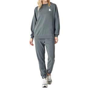 Mujer 2026 poliéster de gran tamaño/algodón Anti-retráctil 300g sudadera de lana pesada Venta al por mayor bordado decoración gota - Product Image 1