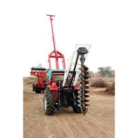 Foreuse de micro-pieux à haute efficacité pour tracteur, modèle PRL, montée sur chenilles, diamètre de forage max. 100 mm, puissance 17 kW