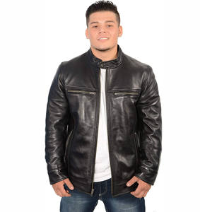 Chaqueta de Motociclista Clásica de Moda al por Mayor, Chaqueta Bomber Personalizada, de Lona, Delgada, para Invierno 2023 - Product Image 4