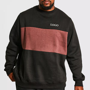 Sudaderas de Forro Polar Extra Grandes Personalizadas de Alta Calidad para Hombre, Cómodas, Transpirables, con Bloques de Color - Product Image 1