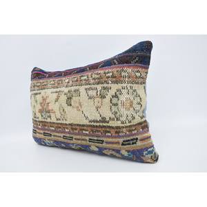หมอนขนสัตว์โบฮีเมียนแบบวินเทจ16X24นิ้วสีเบจ - Product Image 4