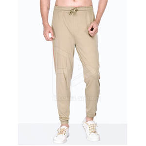 Pantalon léger personnalisable à taille élastique pour hommes pantalon oversize décontracté de bonne qualité droit mi pour adultes - Product Image 1