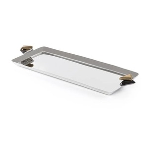 Bandeja Decorativa de Metal y Mármol para Fiestas, Bandeja para Servir en la Mesa de Comedor, para Aperitivos, Pasta o Comida, Utensilios de Cocina, para Catering - Product Image 5