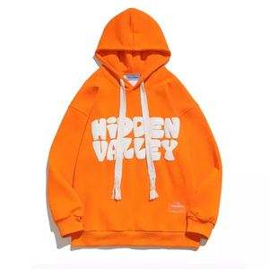 โลโก้ที่กําหนดเองพัฟพิมพ์ผู้ชาย Hoodies และเสื้อสเวตเตอร์ / เสื้อฮู้ดพิมพ์พัฟเฮฟวี่เวทแบบกําหนดเองคุณภาพสูง - Product Image 3
