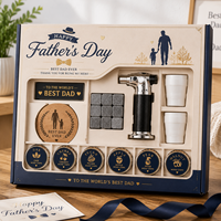 Kit de fumage pour whisky personnalisé WS, avec torche, copeaux de bois et pierres à whisky, coffret cadeau, fournisseur en gros OEM, modèle WS-FW002