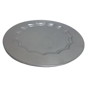 Plato de metal para servir, plato Chapado en cobre, plato y bandeja para servir comida en el hogar y el restaurante, hecho a mano - Product Image 5