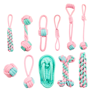Оптовая продажа, прочные хлопчатобумажные игрушки для жевания собак, экологически чистые игрушки для обучения щенков, интерактивные принадлежности для домашних животных для чистки зубов - Product Image 3