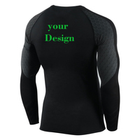 Rashguard de compression personnalisable à manches longues de haute qualité pour hommes MMA BJJ