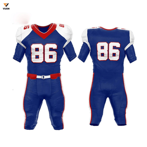 Uniformes de football américain personnalisé pour jeunes Maillot en maille imprimé avec numéro d'équipe Uniformes sublimés pour l'entraînement - Product Image 1