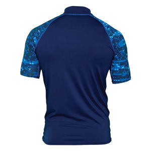 Camiseta de Protección Solar Sublimada de Poliéster y Elastano para Adultos, Manga Corta, Cuello Redondo, Antibacteriana, de Secado Rápido, para Surf, para Hombre - Product Image 2