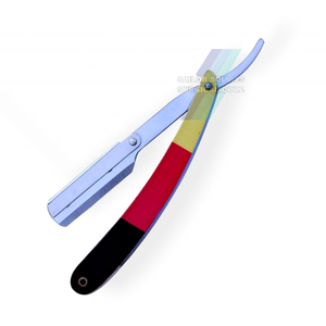 Rasoir droit acier inoxydable barbier rasoir Salon pliant rasage coupe de cheveux tondeuse avec lame outils complets ensemble barbier rasoir - Product Image 1