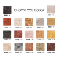 Artis Raw MF009 Carreaux de mosaïque pour crédence de cuisine de villa, mur intérieur, parquet décoratif, design graphique, style méditerranéen moderne, forme carrée