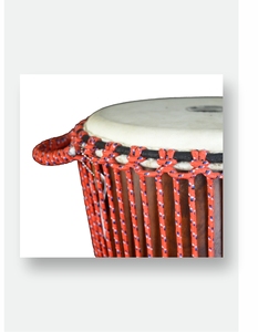 Tambor Djembé Africano Profesional SOLOBEAT, Hecho a Mano, Madera Maciza, Instrumento de Percusión Tradicional, Acero Inoxidable, Piel de Cabra - Product Image 3