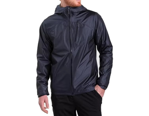 Vestes coupe-vent en nylon avec logo personnalisé pour hommes, vêtements de mode à capuche pour l'hiver, veste coupe-vent mince et coupe-vent - Product Image 1