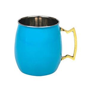 Drinkware Moscow Mule Copper Large Drinking <b>Mugs</b> Classic Design <b>Plain</b> Green Drink Ware Copper <b>Mug</b> Handmade - Product Image 4