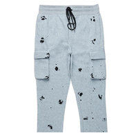 Pantalon de jogging évasé décontracté pour homme, avec logo personnalisé, taille élastique, en toile écologique 100 % coton de haute qualité