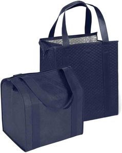 Bolsa Térmica Moderna Reutilizable para Alimentos, de Tela No Tejida, con Cierre de Cremallera y Diseño de Letras, Gran Capacidad, para Almuerzo - Product Image 1