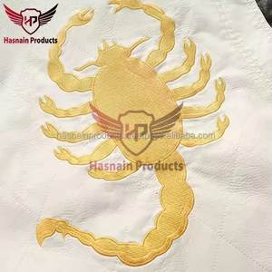 แจ็กเก็ตหนังแท้ปักลายสำหรับผู้ชายฤดูใบไม้ร่วงฤดูหนาวมีฮู้ดแฟชั่นผ้าฟลีซให้ความอบอุ่นทรงหลวมเหมาะสำหรับอุปกรณ์มอเตอร์ไซค์ - Product Image 5