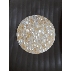 S SONS INTERNATIONAL Eco-Friendly Mother Pearl <b>Table</b> Mat Set Seagrass Cotton <b>Placemat</b> for Home Decorations <b>Dining</b> <b>Table</b> Use - Product Image 1