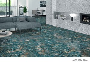 Carreaux de sol en céramique Surface brillante super grise 600x1200mm Design moderne Marbre Look for Living Room Hotel Firebrick Function - Product Image 2