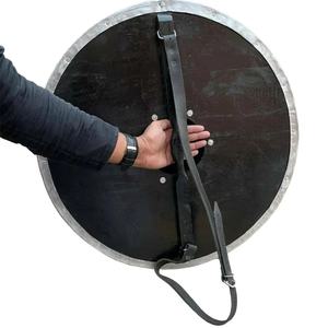 Escudo Vikingo JEXMOO Hecho a Mano de 24 Pulgadas, de Madera y Acero con Alto Contenido de Carbono, Diseño de Copa Central, con Soporte Compatible y Personalizable - Product Image 6