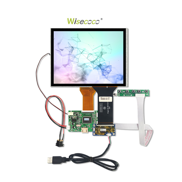 8-inch TFT Lcd Display Modules RGB 50Pin Wide Temperature 800x600 8 Inch Square Lcd Touch Display for Digital Photo Frame