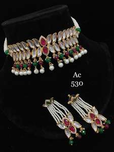 Collares de diseñador Kundan Vintage de lujo para novias Artesanía intrincada para bodas Festividades y ocasiones reales - Product Image 3